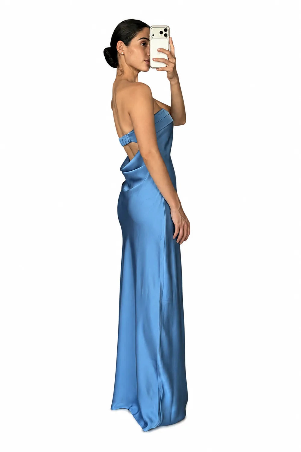 Vestido Camila Blue - atrás