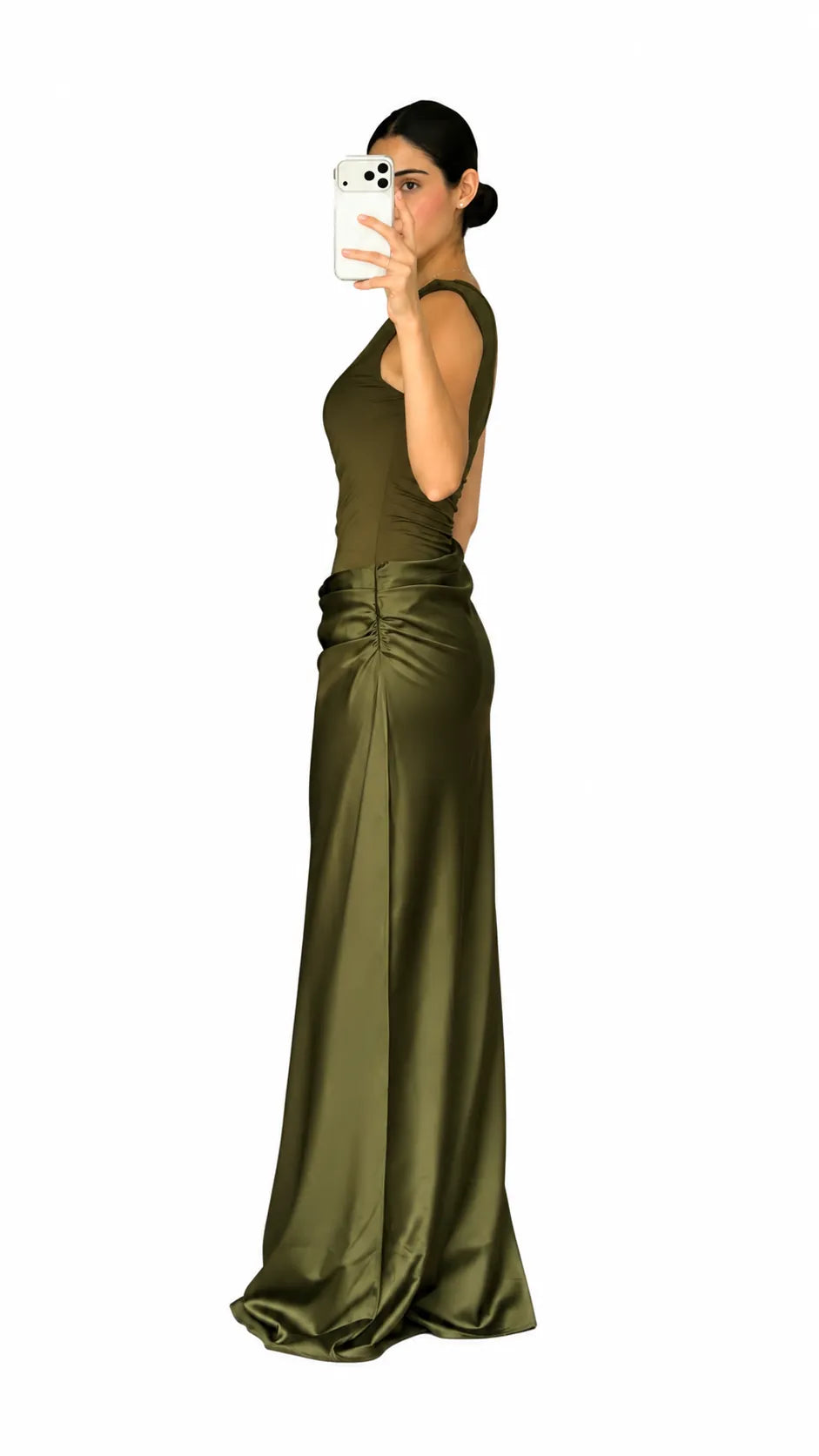 Vestido Olive Drapped Waist - lado